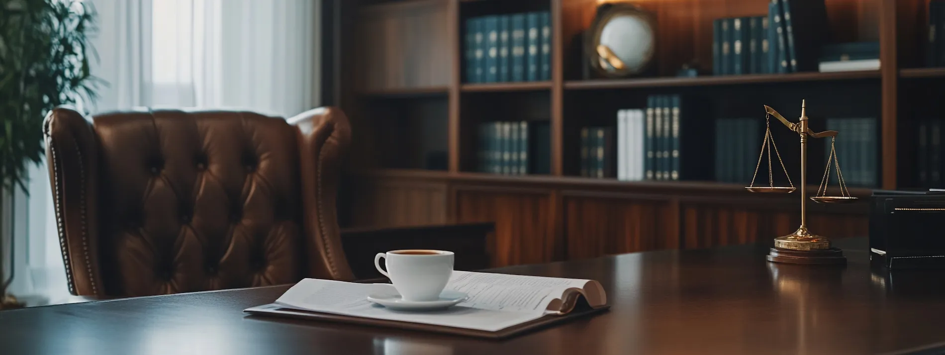 Legal team working together in an office
